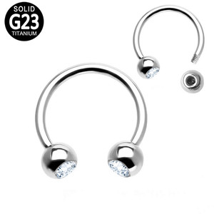 Boucles d'oreilles pour femmes, Piercing corporel, bijoux, boucles d'oreilles, os, lèvres, U fer à cheval, <span class=keywords><strong>squelette</strong></span>, boucle populaire, titane CBR métal coréen - Product Image 3