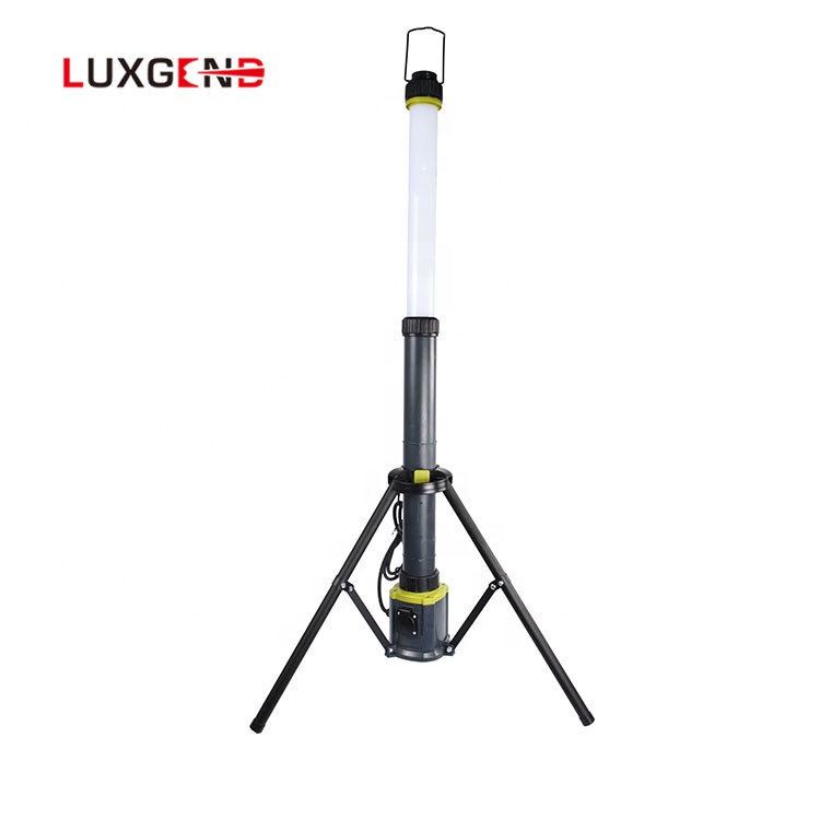 collapsible long strip light AC Plug-in Tripod work light 360 Degree Beam Angle flood lamp