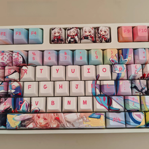 Teclas Honkai Star Rail de 128 teclas, teclas Fumo, teclas brillantes de PBT con sublimación de tinta, perfil Cherry para <span class=keywords><strong>teclado</strong></span> mecánico. - Product Image 4
