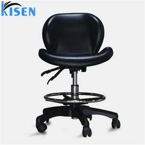 Tabouret de salon réglable en PU marron antidérapant avec repose-pieds pour pédicure, idéal pour la douche, vente chaude de l'usine Kisen - Product Image 6