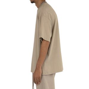 T-shirts en coton biologique Pima surdimensionnés et épais, impression personnalisée, 100% coton lourd, t-shirt à épaules tombantes pour hommes - Product Image 4