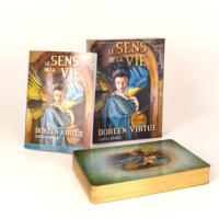 Jeu de cartes Oracle de la Vocation Humaine de Luxe Personnalisé avec Bordure Dorée, Boîte et Guide – Cartes de Divination Spirituelle Tarot en Gros