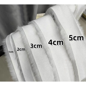 Ribete de Pelo Sintético de Conejo para Navidad, Cinta con Borde de Alambre para Decoración de Coronas y Manualidades - Product Image 5