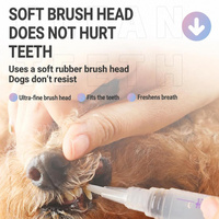 Kit de soin dentaire parfumé pour chiens et chats, traitement anti-tartre, nettoyage, blanchiment, gel désodorisant