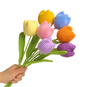 Bán Buôn Chất Lượng Cao Dệt Kim Hoa Bó Hoa Handmade Crochet Hoa - Product Image 4