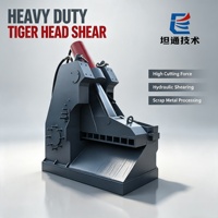 Cizalla Hidráulica Automática de Cabeza de Tigre con Protección contra Sobrecarga para Corte en Frío de Perfiles Metálicos de Aluminio, Piezas Estructurales y Motores