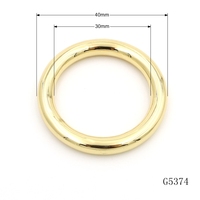 Anneau en O métallique de qualité, sans nickel, résistant au ternissement, boucle ronde en alliage de zinc, connecteur anneau en O, anneau étanche pour maillots de bain