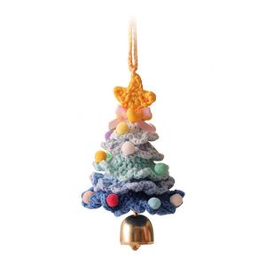 Clochette de Noël en crochet faite à la main, ornement suspendu pour voiture, décoration de fête, cadeau de Noël et Nouvel An 2026 - Product Image 6