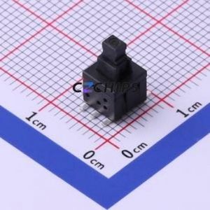 TK-6580S-2 Push Button Switch SMD Switch Double Pole Double Throw No Lock Square Plunger Vertical Mount - Product Image 1