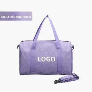 Mochila de natación de moda, bolsa de deporte de viaje con logotipo personalizado para gimnasio de lona, bolsa de fitness para mujer
