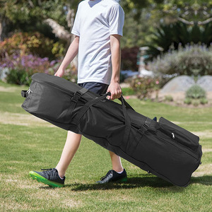 Housse de protection pour sac de golf de voyage durable avec de grandes poches et une poche pour carte de nom, housse de sac de golf à roulettes - Product Image 5