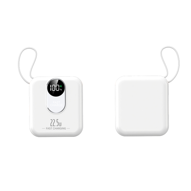 LED DISPLAY Travel Portable Mini Power Bank 10000mAh 20000mah with Cable Super Fast Charging 22.5w Mobile Phone Power Bank
