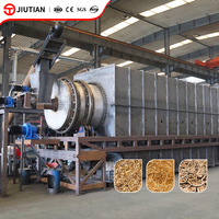 Machine de carbonisation continue en acier inoxydable à haute efficacité pour la production de charbon de bois à partir de biomasse, sciure de bois et coques de riz