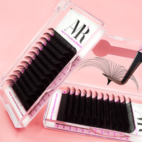 Ekstensi Bulu Mata Sutra Hitam Matte, Tray Bulu Mata Individual, Bulu Mata Cashmere Curl C D, Ekstensi Bulu Mata Volume Grosir