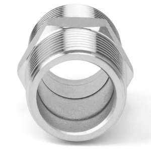Chất lượng cao 304 thép không gỉ Hex núm vú <span class=keywords><strong>1</strong></span>/2 "NPT nam chủ đề ống phù hợp Adapter kết nối - Product Image 3