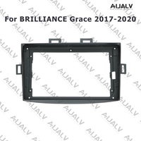 Aijia 9 İnç Araç Android Radyo DVD Oynatıcı Stereo Çerçevesi BRILLIANCE Grace 2017-2020 için Mat Siyah Kablo Canbus ile