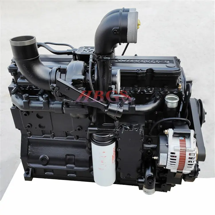 QSL 8.9 8.9L 6 Cylinders Engine Assembly SAA6D114E Diesel Water Cooling Machinery Engine