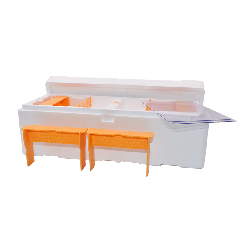 High Strength EPS Double Nuc Boxes Polystyrene Two Bee Queen Rearing Mating Nucs