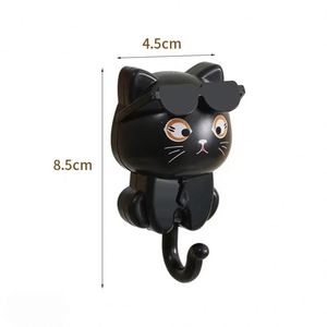 Cartoon Sunglasses 1PC Creative <b>Hooks</b> No Holes No Marks Strong Adhesive Cat <b>Hooks</b> - Product Image 5