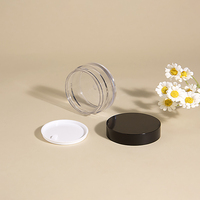 Échantillon Gratuit : Pot en Plastique pour Soins Personnels 30ml, Boîtes Noires en ABS pour Crème Visage, Fournisseur d'Emballages Cosmétiques Personnalisés, Pot d'Emballage pour Gommage Corporel