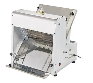 Pisau Impor Kualitas Tinggi Komersial Roti Panggang Listrik Pemotong Roti Slicer Mesin Pemotong Roti Kecepatan Cepat dan Kebisingan Rendah