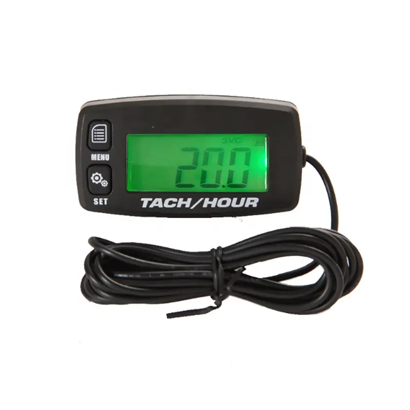 Tacômetro digital para motocicleta, medidor de hora e manutenção do motor, contador de alerta de velocidade para serras dentadas atv