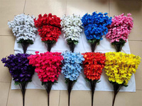 Branche de fleurs de pêcher complète Fleurs artificielles Soie 36 bâtons Bouquet de fleurs de pêcher Fleurs de cerisier artificielles pour mariage