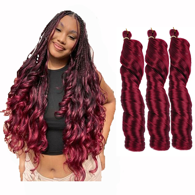 Wholesale Synthetic Pre Twisted Passion Hair Synthetic Spring Twist Pre Looped Braiding Hair Extension for Women