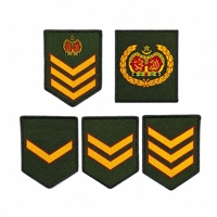 Écusson de style tactique personnalisé en tissu tissé avec fixation auto-agrippante pour uniforme, services de sécurité et vêtements d'extérieur