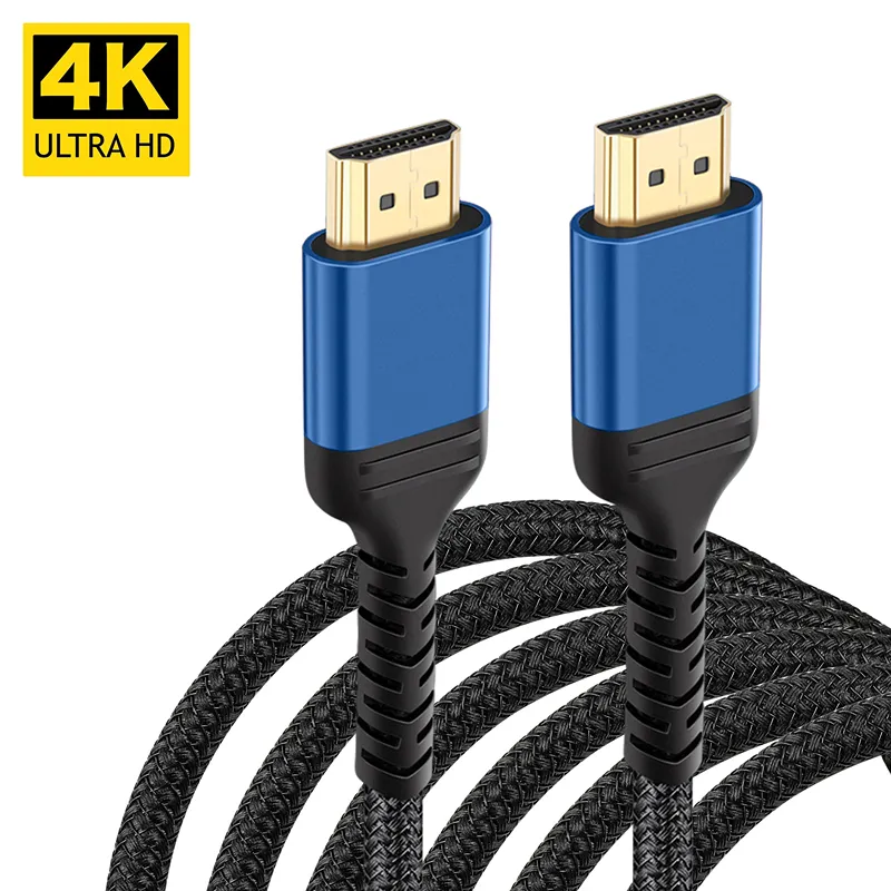 Custom logo HDMI 4K 60hz Cable Audio Video HDMI 2.0 Cable Male to Male HDMI Cable for HDTV Projector