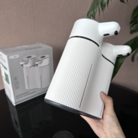Distributeur de savon automatique sans contact 2-en-1 à double pompe 2400 mAh, double sortie mousse et gel, grande capacité 800 ml pour usage domestique