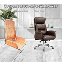 Chaise de bureau en contreplaqué courbé de haute qualité, en bois