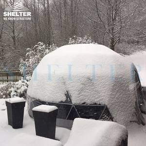 Petit dôme géodésique pour <span class=keywords><strong>jardin</strong></span>/café/restaurant avec <span class=keywords><strong>PVC</strong></span> transparent - Product Image 3