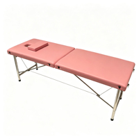 Lit de massage portable pliable en acier inoxydable, prix promotionnel usine
