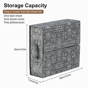 Nouveaux organisateurs de draps de haute qualité, organisateurs de placard et cubes de rangement pliables pour draps, organisateur de draps avec fermeture éclair - Product Image 2