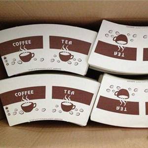 Four Color Printing PE Coated <b>Paper</b> Fan for Coffee Cups Waterproof Food Packaging Custom Size Made in China - Product Image 5