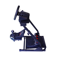 Support de volant de simulation pliable et réglable pour simulateur de course, compatible avec Logit G27 G29 Thrust T300RS T500RS, pédales non incluses