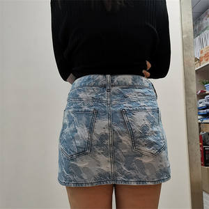 Nouveau design jupe en jean femmes rétro bleu jupes courtes été vêtements féminins confortables services OEM - Product Image 4