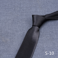 Cravates décontractées 8 cm en 100 % polyester, durables, couleur unie, style chinois, en stock