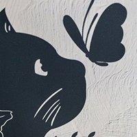 Impression sur toile d'art mural de chat mignon, affiche de paysage moderne, décoration intérieure pour chambre, galerie, bureau, impression UV, écologique