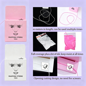 Kit de Maîtrise des Sourcils pour Débutants Microblading avec Pochoirs, Encre, Gel Sourcils, Lame, Pinceau, Règle – Outil pour Académies de Formation - Product Image 4