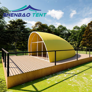 เต็นท์ตั้งแคมป์เปลือกพีวีซีขนาดใหญ่พร้อมหน้าต่างป้องกันรังสียูวีติดตั้งง่ายเต็นท์ hardtop สำหรับการเดินทางแคมป์ - Product Image 4