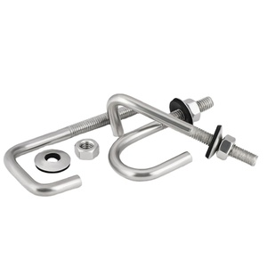 สลักเกลียวตะขอ L & <span class=keywords><strong>J</strong></span> เหล็กสเตนเลส18-8 A2-70 316 316L M16 M10 M8 - Product Image 1