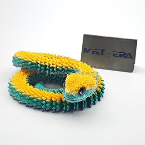 Vente en gros de serpents Viper imprimés en 3D, réalistes et en couleur, œufs de serpent imprimés en 3D, décorations de Noël et de Pâques - Product Image 1
