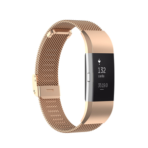 Tschick – <span class=keywords><strong>Bracelet</strong></span> de montre milanais pour <span class=keywords><strong>Fitbit</strong></span> <span class=keywords><strong>Charge</strong></span> <span class=keywords><strong>2</strong></span>, <span class=keywords><strong>Bracelet</strong></span> de rechange avec boucle en acier inoxydable, petit et grand métal - Product Image 5