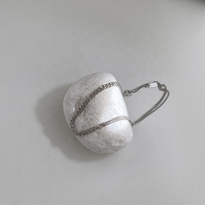 If me — bracelet <span class=keywords><strong>de</strong></span> <span class=keywords><strong>cheville</strong></span> épais en <span class=keywords><strong>argent</strong></span> Sterling S925, <span class=keywords><strong>chaîne</strong></span> cubaine maillons multi-couches, bijou <span class=keywords><strong>de</strong></span> pied <span class=keywords><strong>à</strong></span> perles fines, nouvelle collection, vente en gros, 925 - Product Image 5