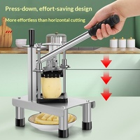 Machine à trancher automatique professionnelle pour concombres, pommes de terre, ignames chinoises - Coupe-frites murale - Garantie 5 ans
