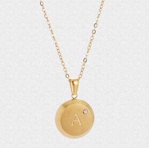 Nuevos productos Collar de corazón de diablo Collar de corazón de hermana Collar inicial Letra del alfabeto - Product Image 5