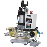 Nouvelle petite presse à chaud pneumatique en gros avec compresseur d'air pour gaufrage, semi-automatique, haute efficacité, garantie 1 an