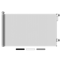 Échantillons en stock : Ensemble de barrières de sécurité rétractables multifonctionnelles pour bébés, compatibles avec les toilettes et les tiroirs, pour usage intérieur/extérieur, installation sans perçage